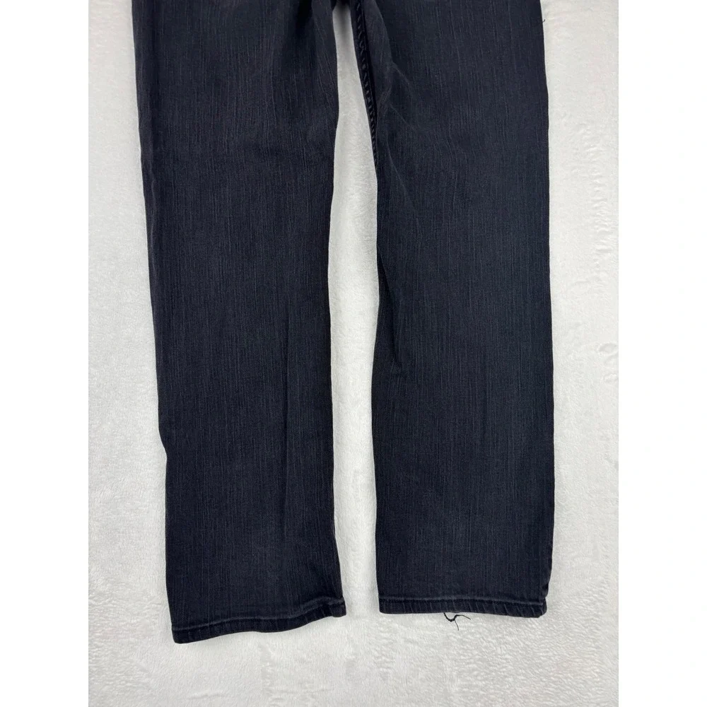 Levis 511 Mens 36x32 Jeans Black Fuzzy Faded Denim Dark Grungy Washed Pants